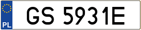Trailer License Plate